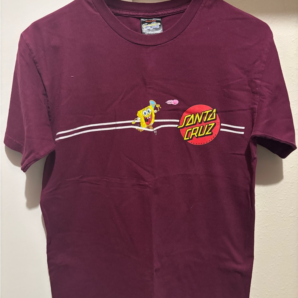 Santa Cruz Skateboards Maroon Graphic T-Shirt